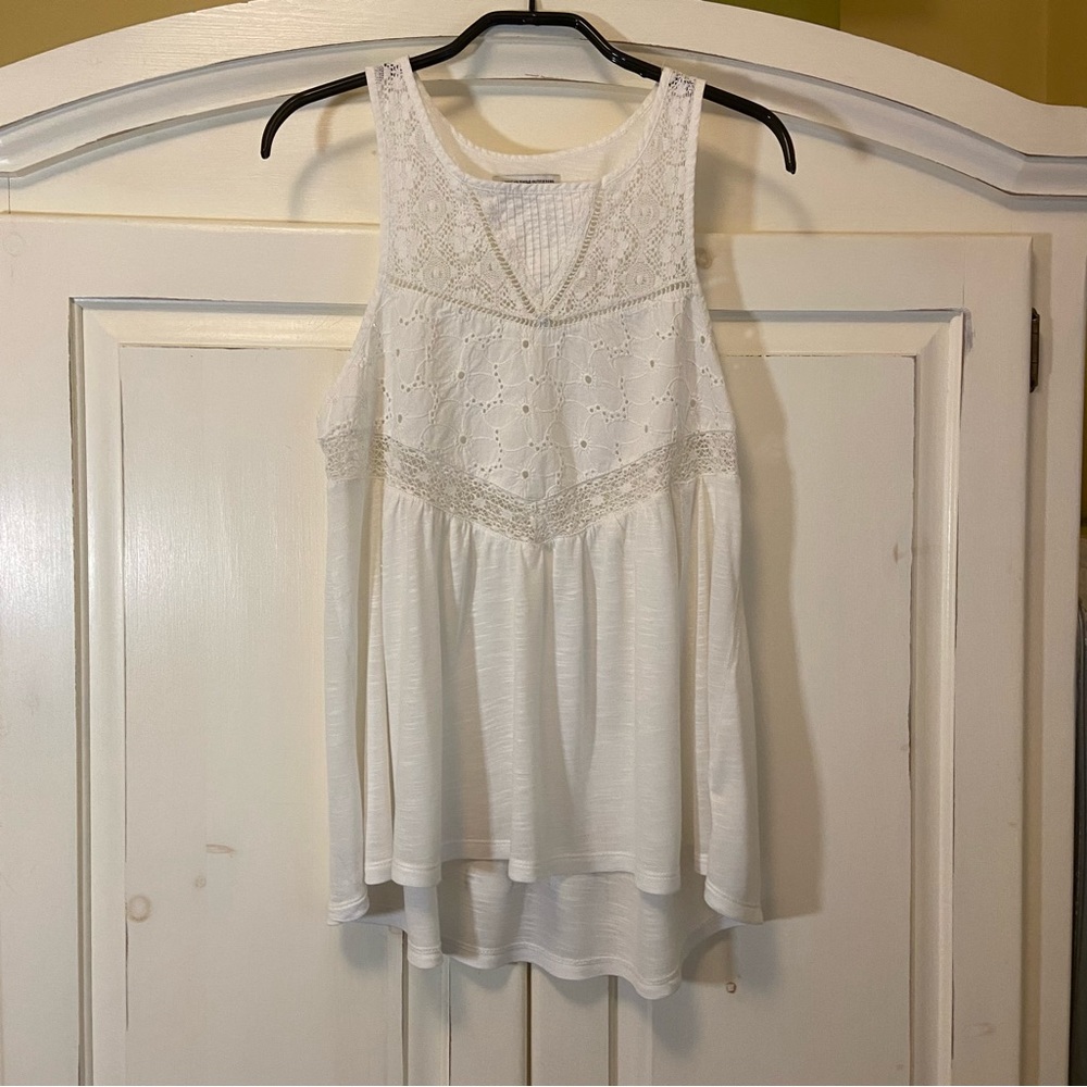 Ivory Boho Tank Top